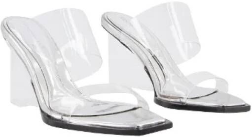 alexander mcqueen Leather sandals White Dames