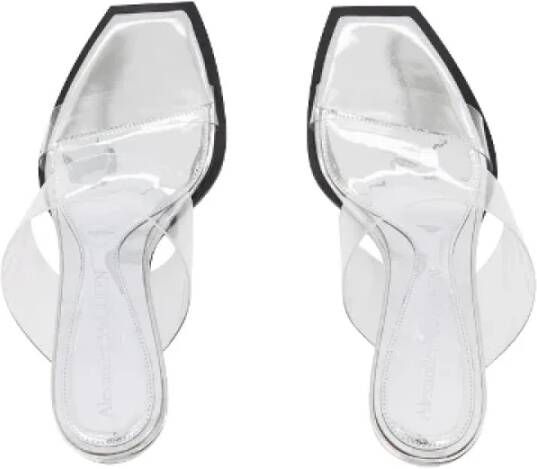 alexander mcqueen Leather sandals White Dames