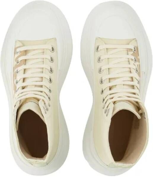 alexander mcqueen Leather sneakers Beige Dames