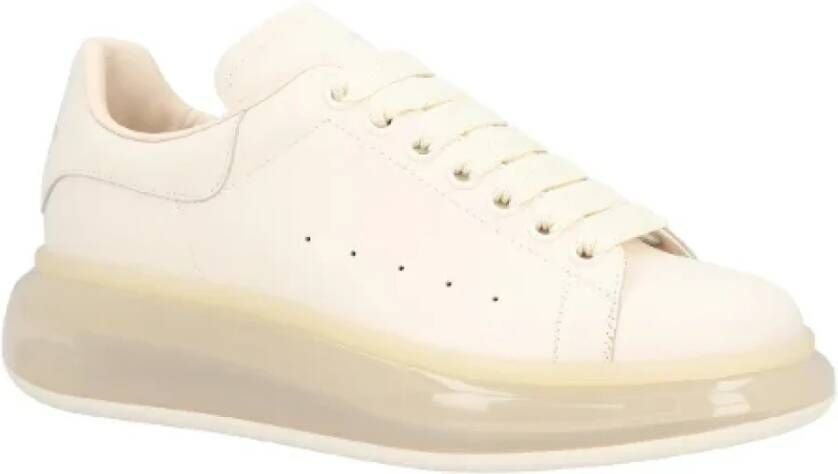 alexander mcqueen Leather sneakers Beige Dames