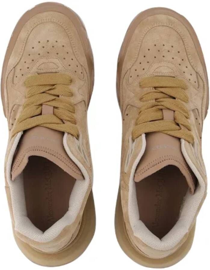 alexander mcqueen Leather sneakers Beige Heren