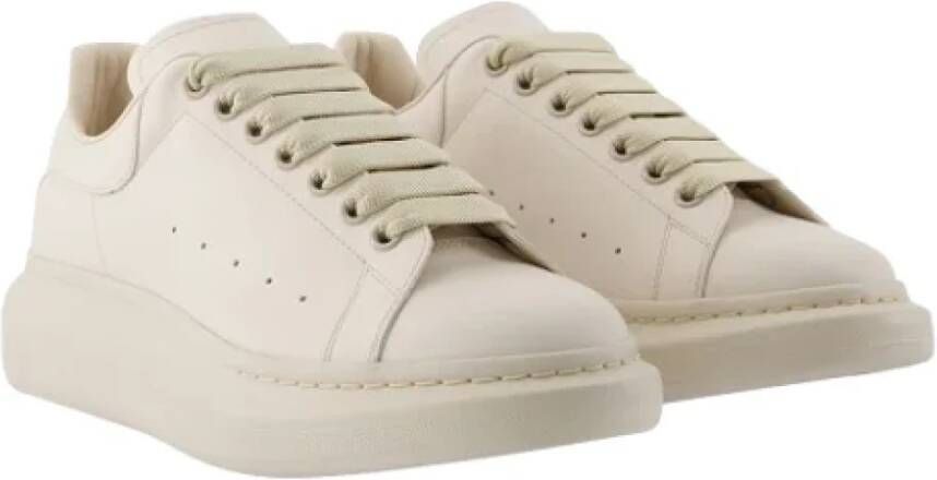 alexander mcqueen Leather sneakers Beige Heren