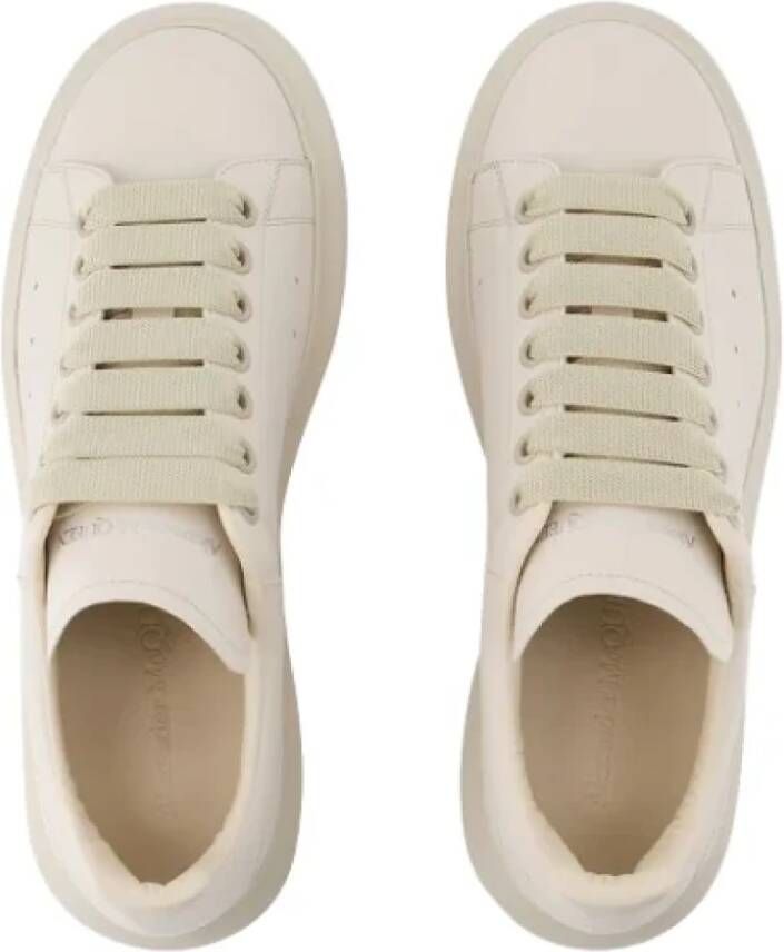 alexander mcqueen Leather sneakers Beige Heren