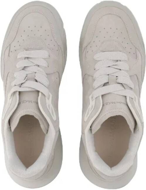 alexander mcqueen Leather sneakers Beige Heren