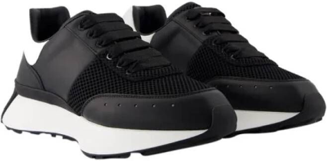 alexander mcqueen Leather sneakers Black Dames