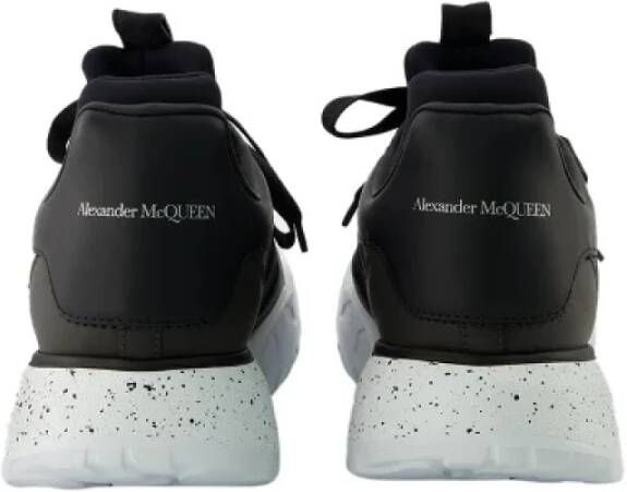 alexander mcqueen Leather sneakers Black Dames