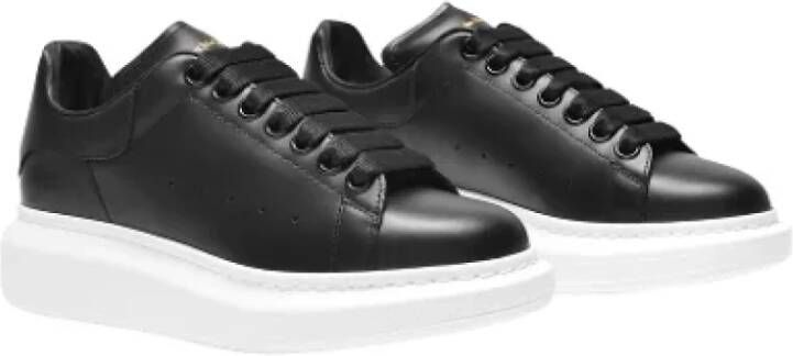 alexander mcqueen Leather sneakers Black Dames