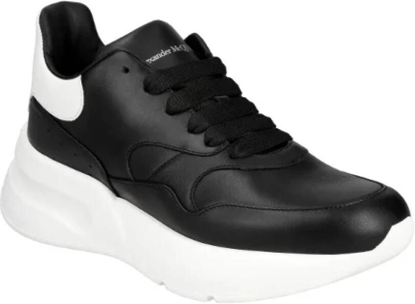 alexander mcqueen Leather sneakers Black Dames