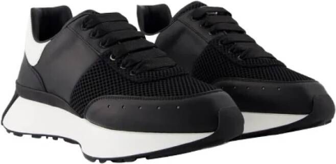 alexander mcqueen Leather sneakers Black Dames