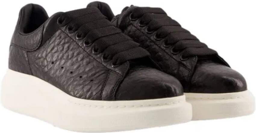 alexander mcqueen Leather sneakers Black Dames