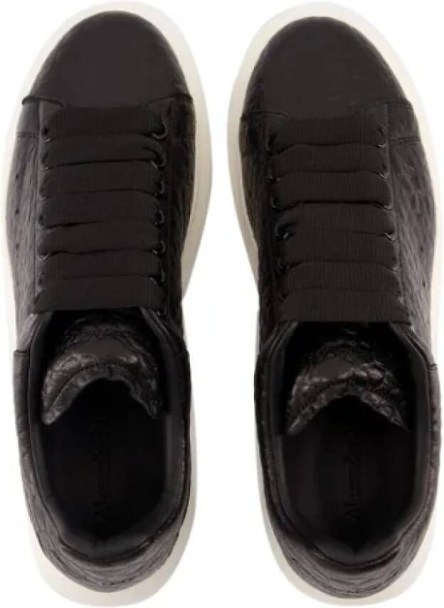 alexander mcqueen Leather sneakers Black Dames