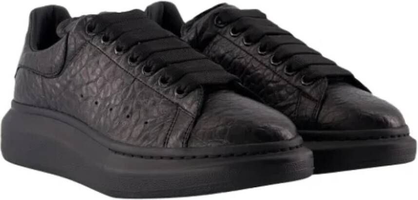 alexander mcqueen Leather sneakers Black Dames