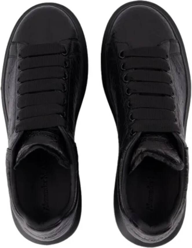 alexander mcqueen Leather sneakers Black Dames