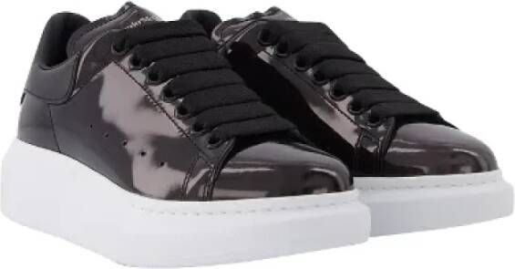 alexander mcqueen Leather sneakers Black Dames