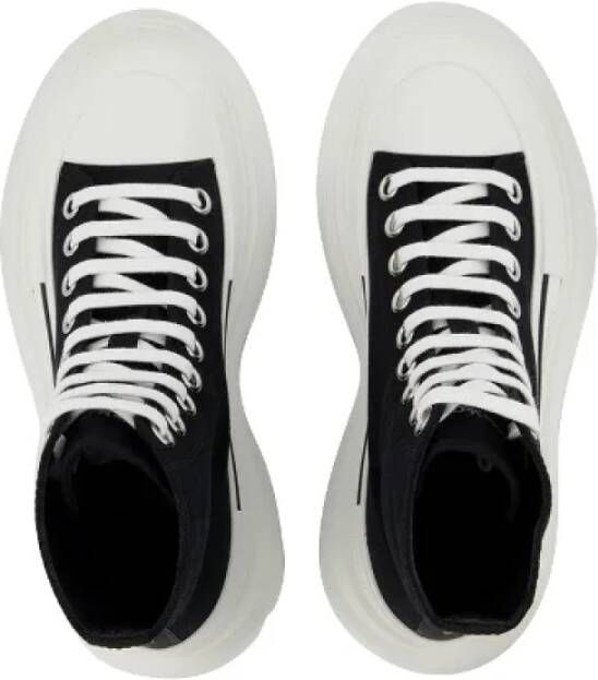 alexander mcqueen Leather sneakers Black Dames