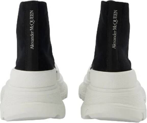 alexander mcqueen Leather sneakers Black Dames