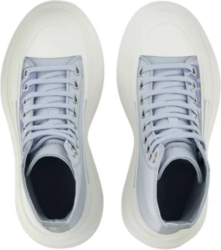 alexander mcqueen Leather sneakers Blue Dames