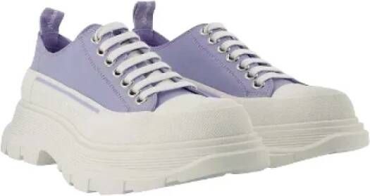 alexander mcqueen Leather sneakers Blue Dames