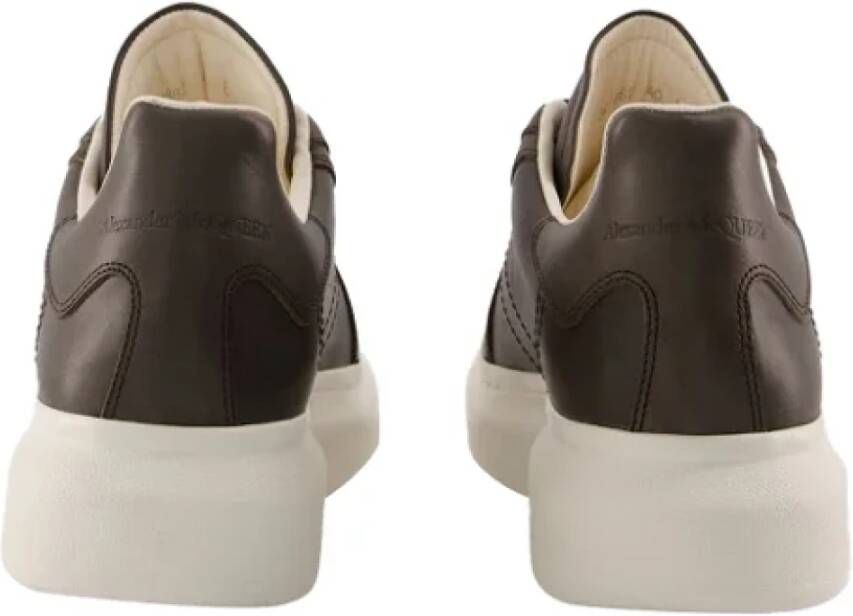 alexander mcqueen Leather sneakers Brown Dames