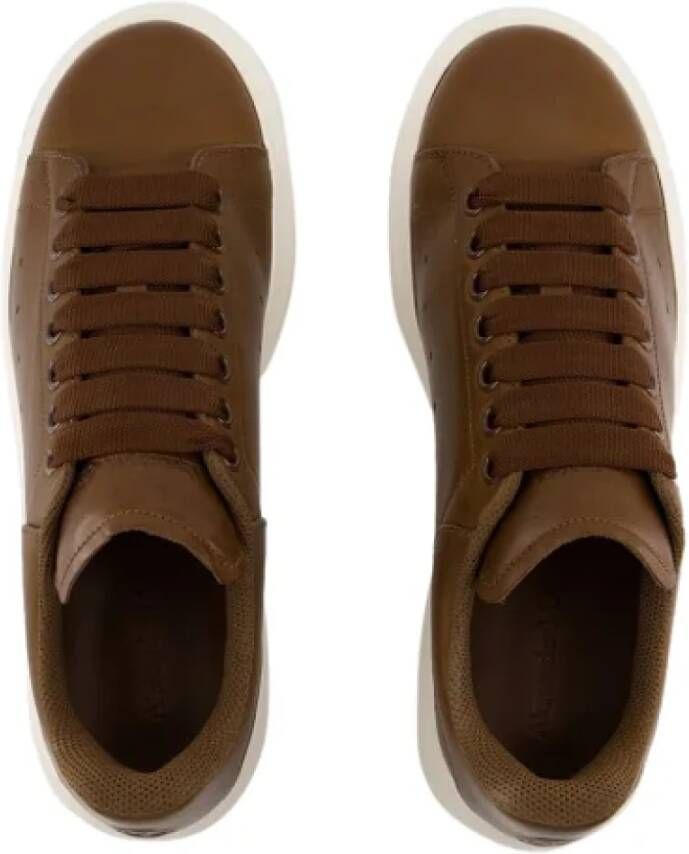 alexander mcqueen Leather sneakers Brown Dames