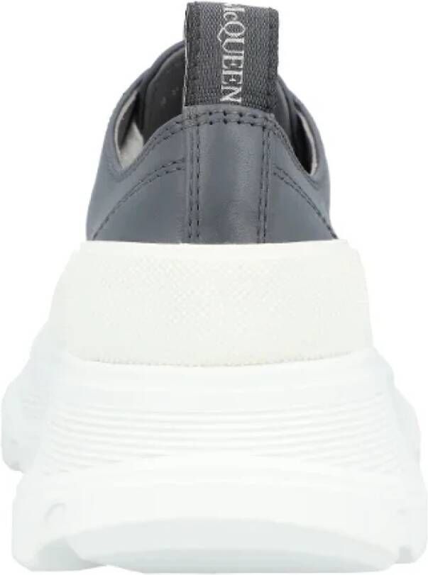 alexander mcqueen Leather sneakers Gray Dames