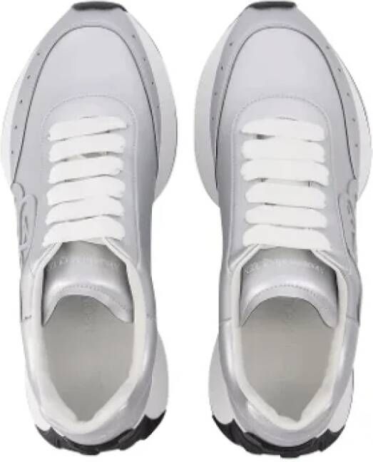 alexander mcqueen Leather sneakers Gray Heren