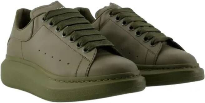 alexander mcqueen Leather sneakers Green Dames