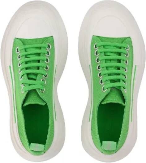 alexander mcqueen Leather sneakers Green Dames