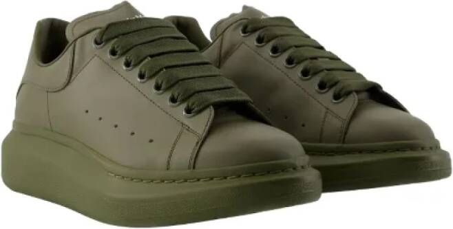 alexander mcqueen Leather sneakers Green Dames