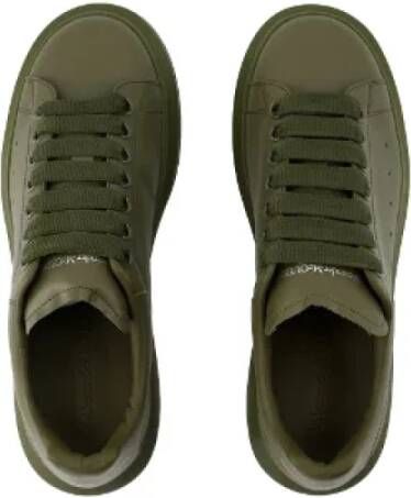 alexander mcqueen Leather sneakers Green Dames