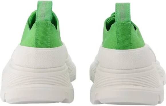 alexander mcqueen Leather sneakers Green Dames