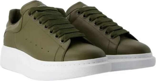 alexander mcqueen Leather sneakers Green Heren