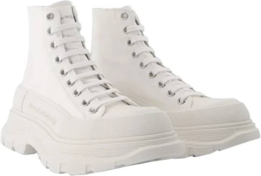 alexander mcqueen Leather sneakers White Dames