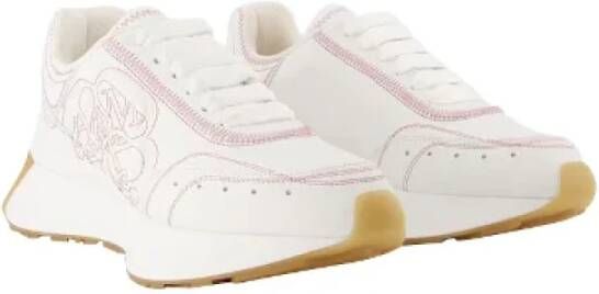 alexander mcqueen Leather sneakers White Dames