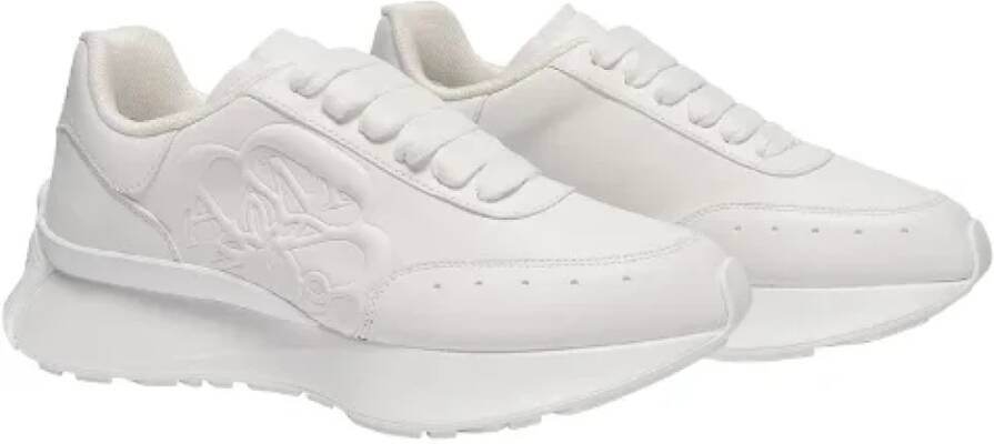 alexander mcqueen Leather sneakers White Dames