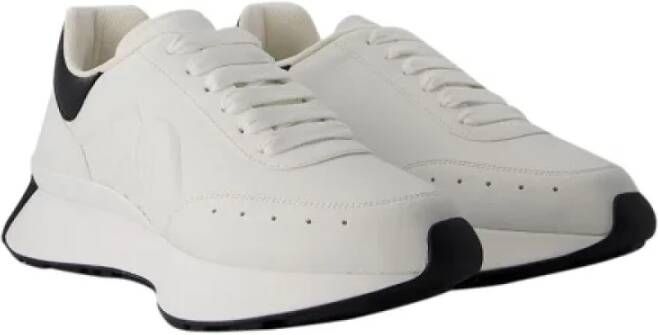 alexander mcqueen Leather sneakers White Heren