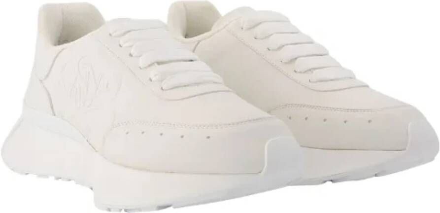 alexander mcqueen Leather sneakers White Heren