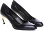 Alexander mcqueen Leren Armadillo Pumps Goud Zilver Hak Black Dames - Thumbnail 2