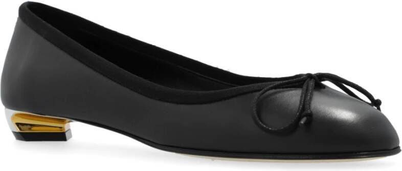 alexander mcqueen Leren balletflats Black Dames