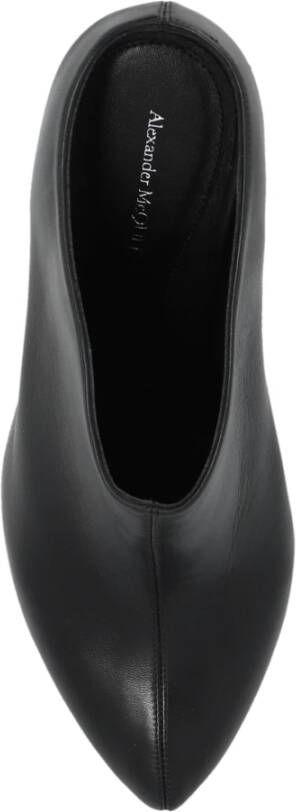 alexander mcqueen Leren hoge hakken Black Dames