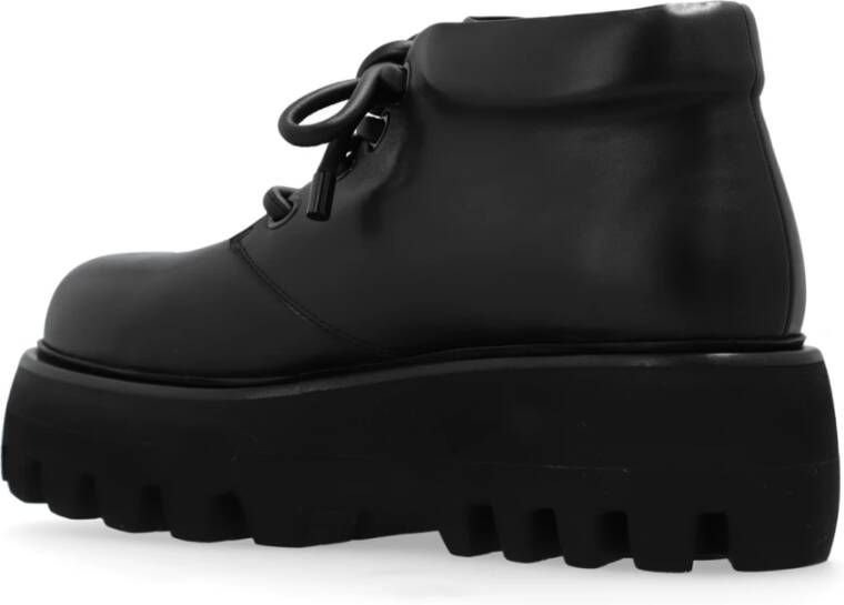 alexander mcqueen Leren Plateau Laarzen Black Heren