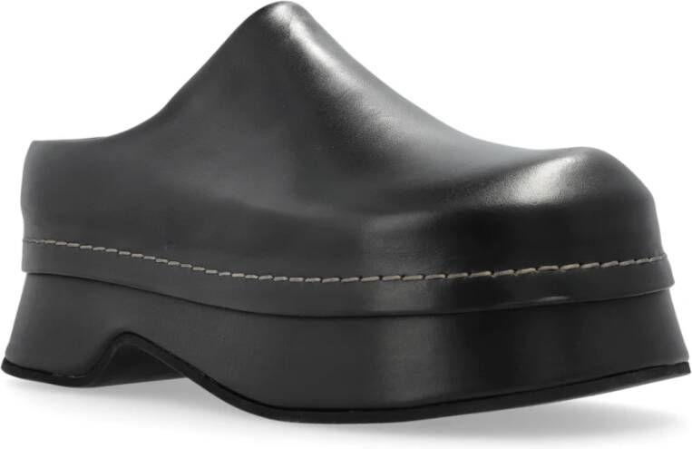 alexander mcqueen Leren platform laarzen Black Dames