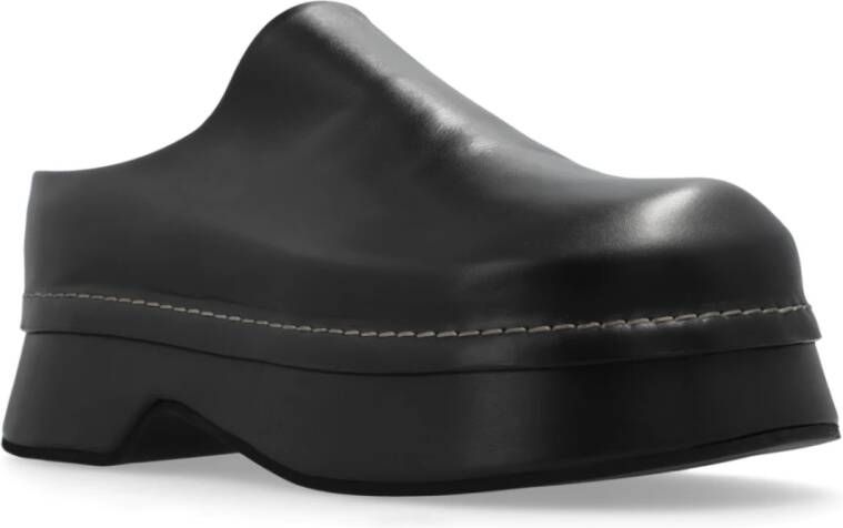 alexander mcqueen Leren platform laarzen Black Heren