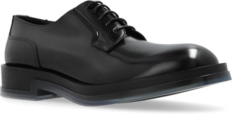 alexander mcqueen Leren schoenen Black Heren