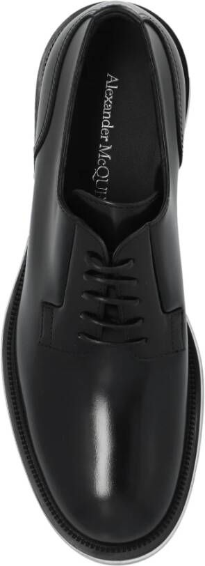 alexander mcqueen Leren schoenen Black Heren