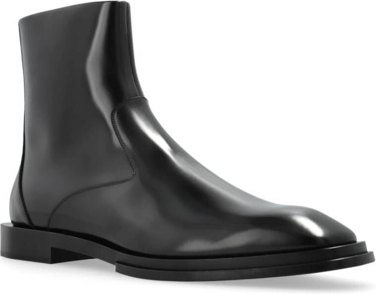 alexander mcqueen Leren schoenen Black Heren