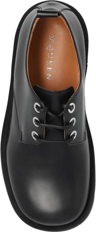 alexander mcqueen Leren schoenen Black Heren