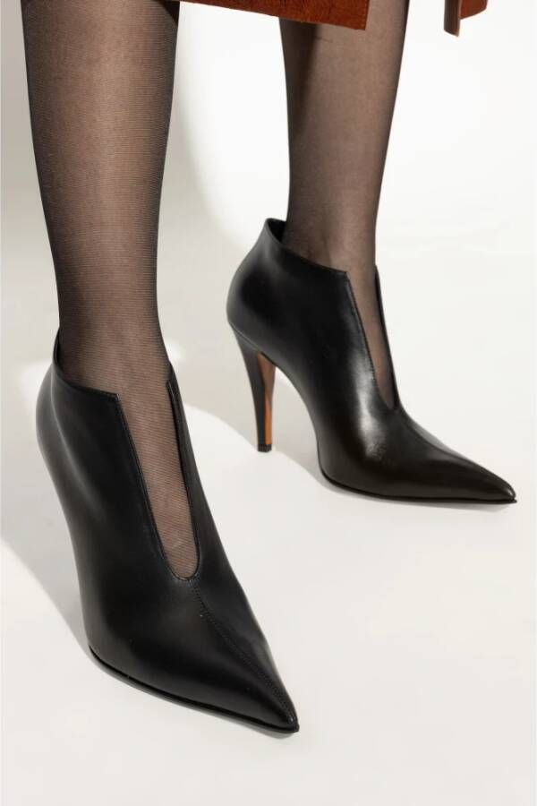 alexander mcqueen Leren schoenen met hak Black Dames