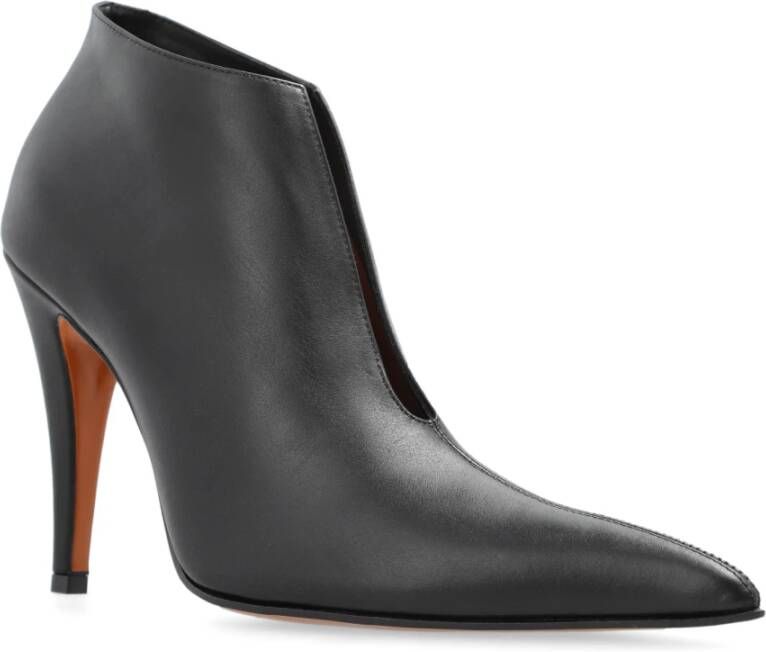 alexander mcqueen Leren schoenen met hak Black Dames