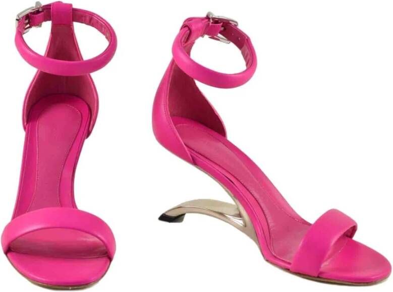 alexander mcqueen Leren Schoenen Pink Dames